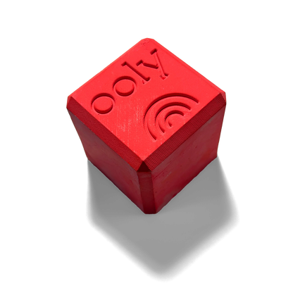 Single, red OOLY Chalk-O-Rama Block Sidewalk Chalk block