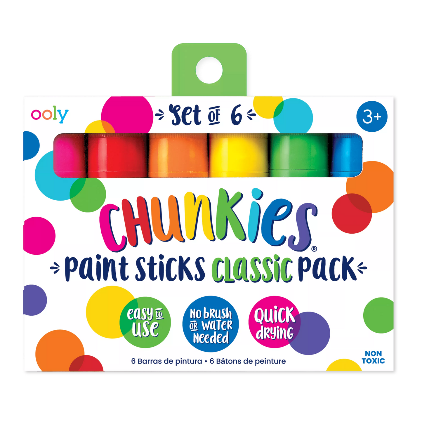 Front of packaging OOLY Chunkies Paint Sticks - Classic Pack