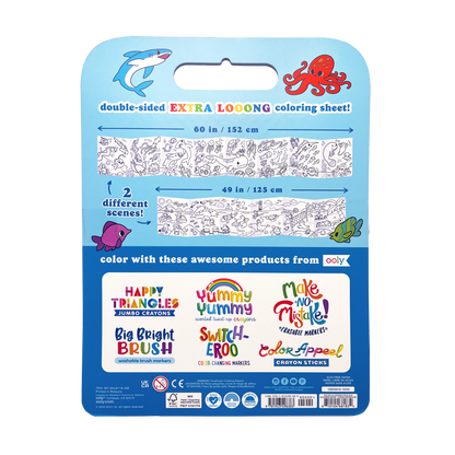 Color-A-Looong: Fold Out Coloring Book - Ocean Adventure (5 Ft. Long)