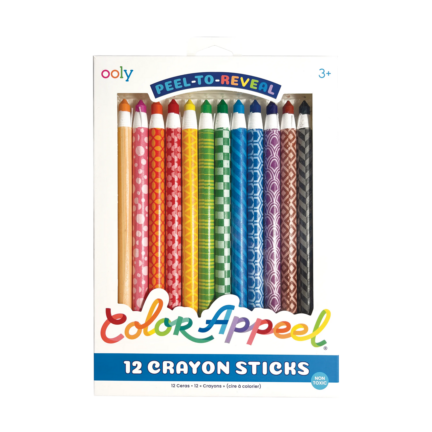 Color Appeel Crayon Sticks - Set of 12 packaging front