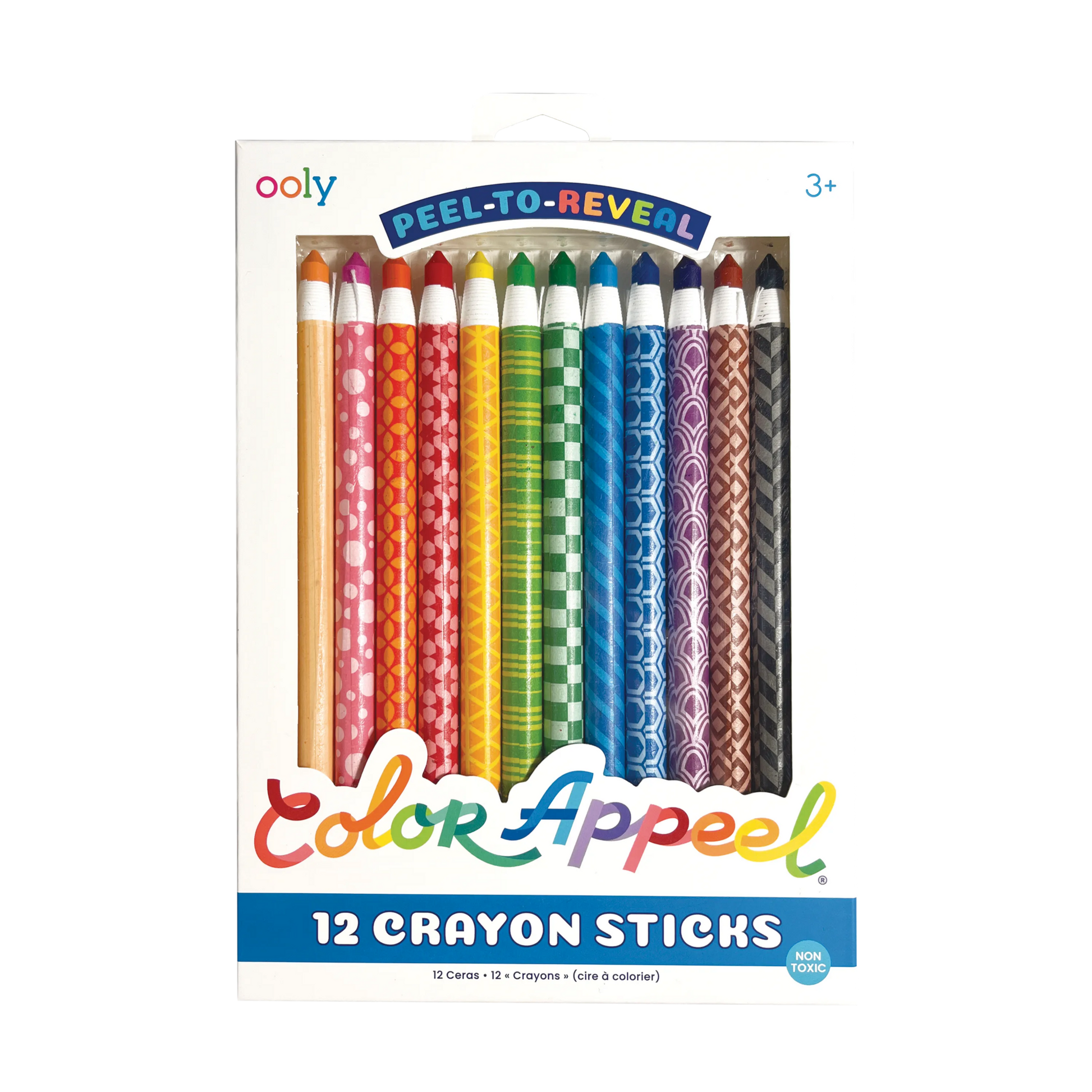 Color Appeel Crayon Sticks - Set of 12 packaging front