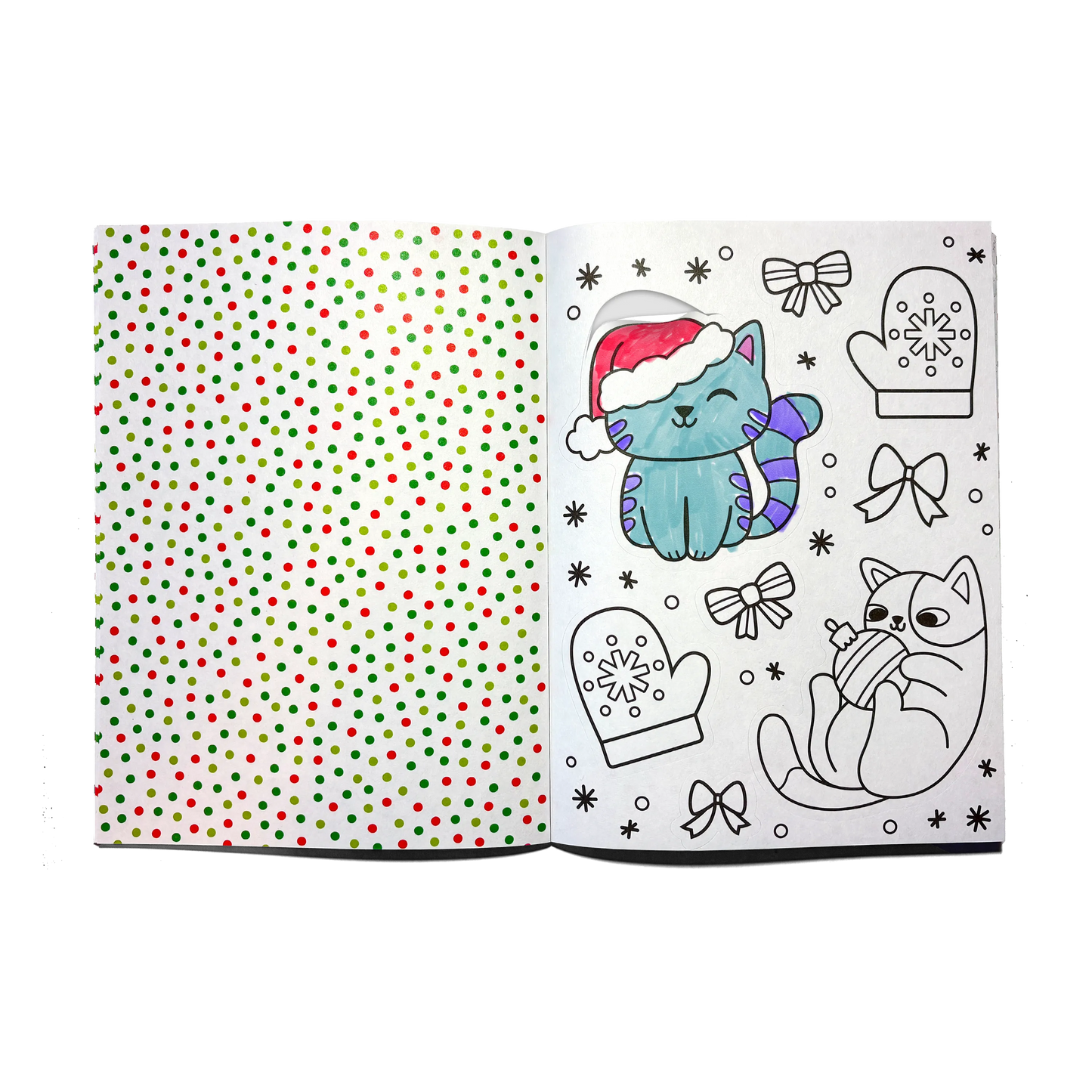 Stickiville: Color-in' Sticker Book - Jolly Cheer Doodles