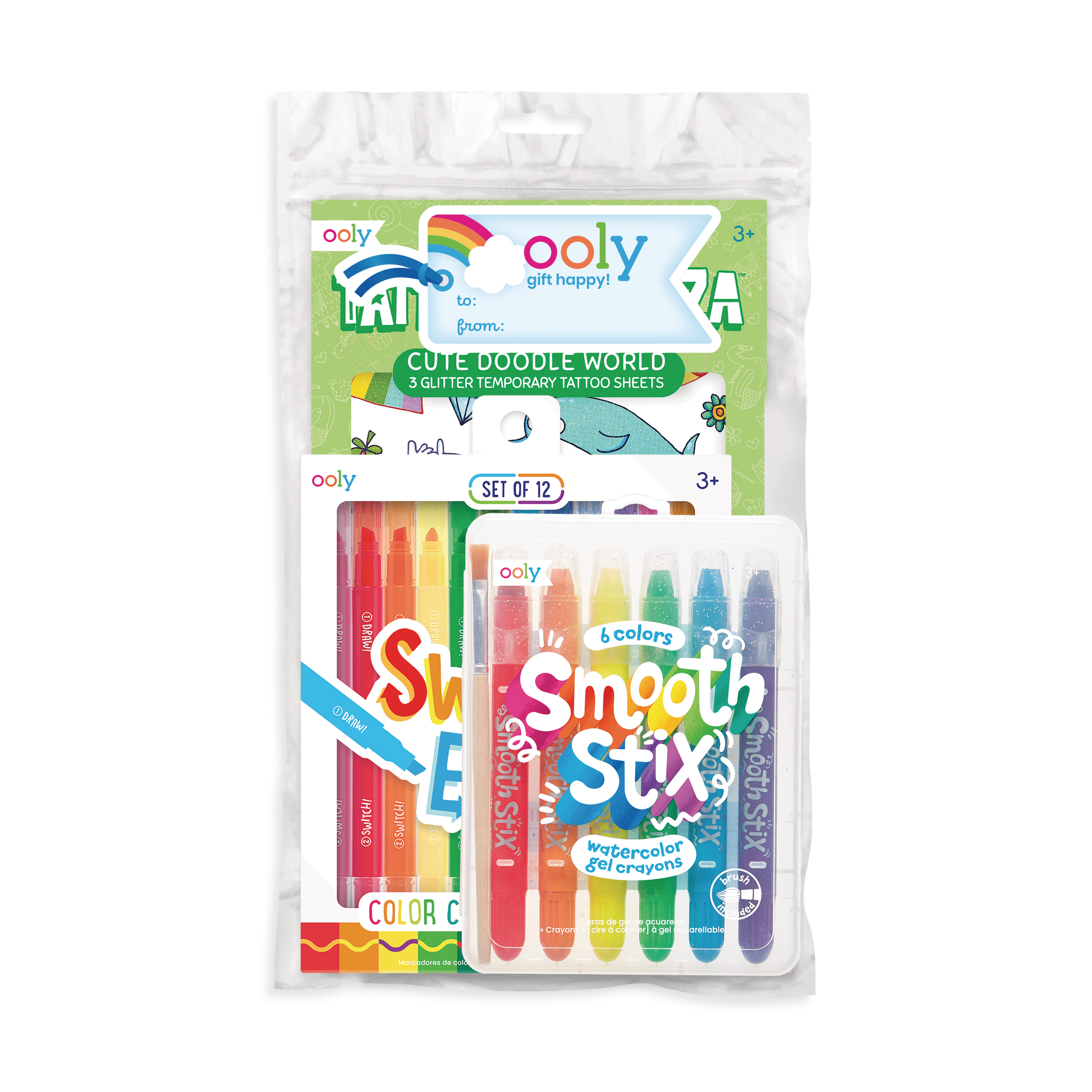 OOLY Colorful Worlds Works Happy Pack in gift pack