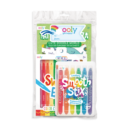 OOLY Colorful Worlds Works Happy Pack in gift pack