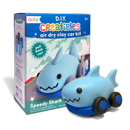Creatibles: Air Dry Clay Car Kit - Speedy Shark (Set of 5 Colors)