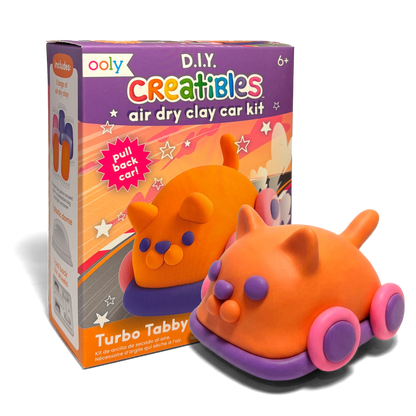 Creatibles: Air Dry Clay Car Kit - Turbo Tabby (Set of 5 Colors)