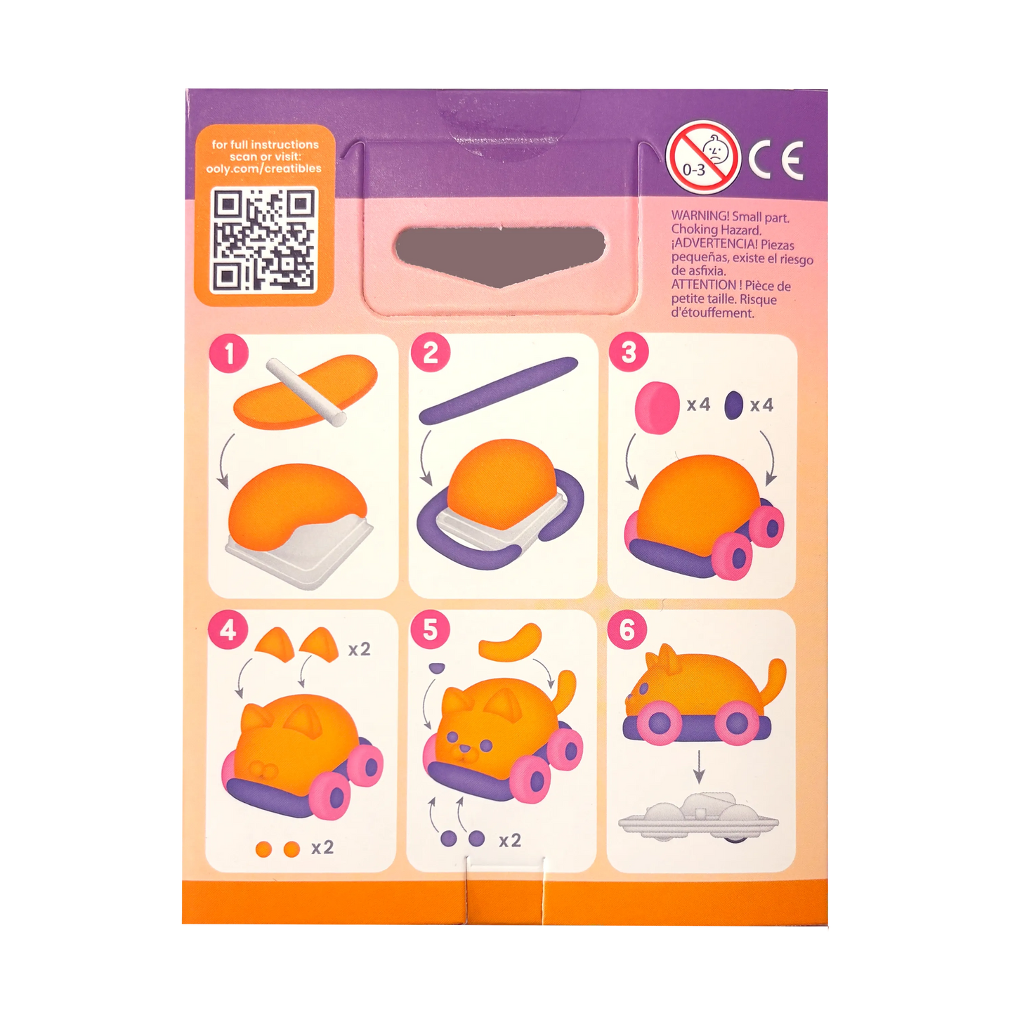 Creatibles: Air Dry Clay Car Kit - Turbo Tabby (Set of 5 Colors)
