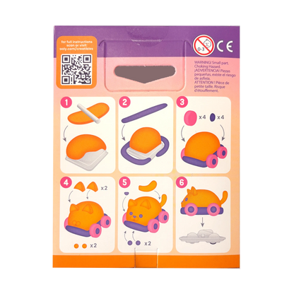Creatibles: Air Dry Clay Car Kit - Turbo Tabby (Set of 5 Colors)