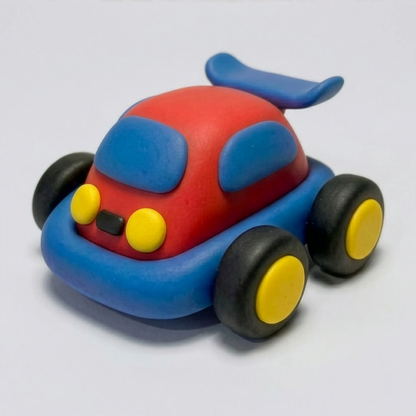 Creatibles: Air Dry Clay Car Kit - Zoomie Racecar (Set of 5 Colors)