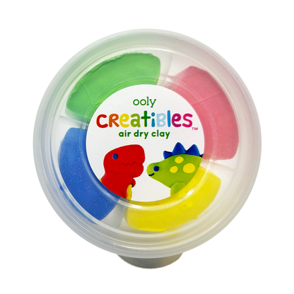 Closed case of OOLY Creatibles Mini Air Dry Clay Kit - Dino BFFs