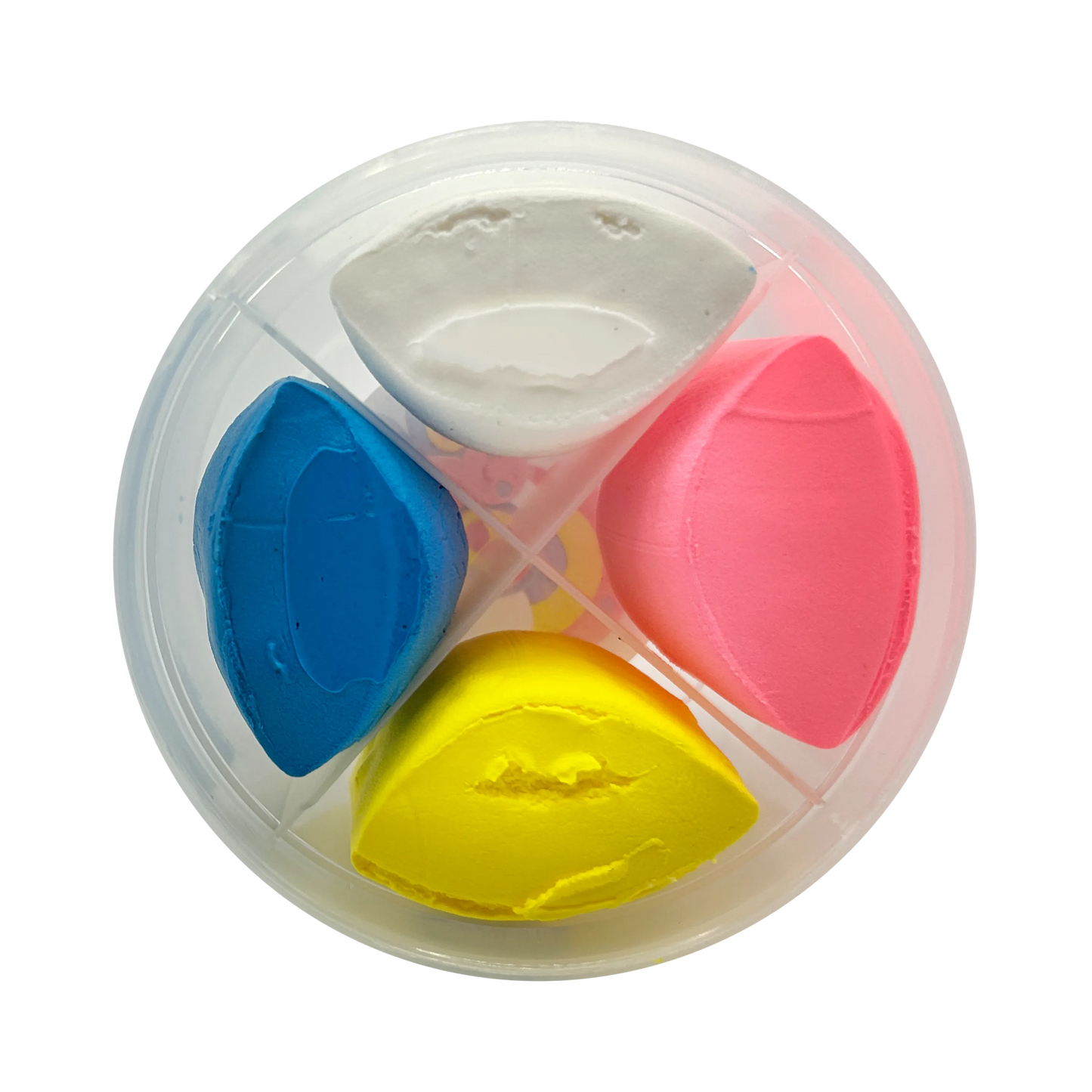 Opened tub of OOLY Creatibles Mini Air Dry Clay Kit - Rainbow BFFs