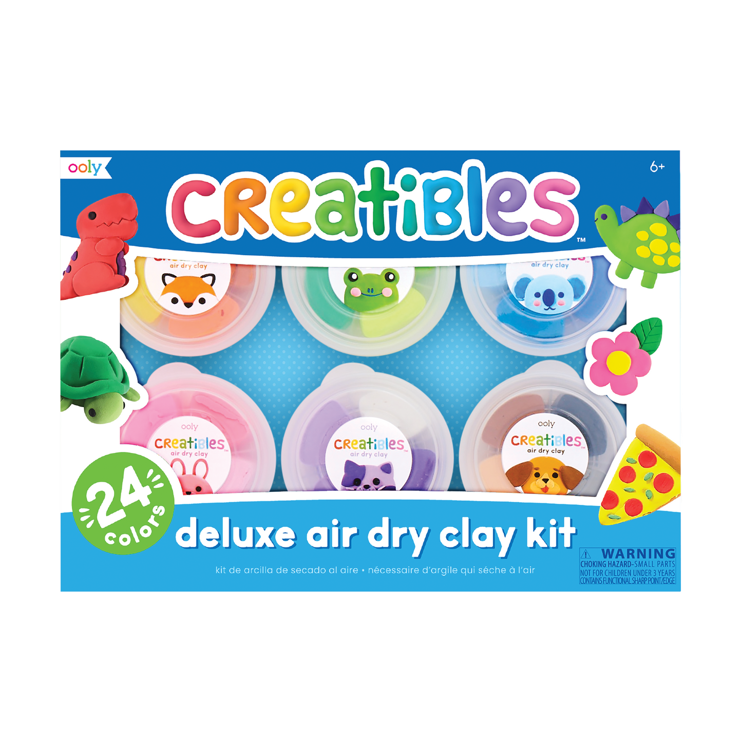 OOLY Creatibles Deluxe Air Dry Clay Kit front of packaging