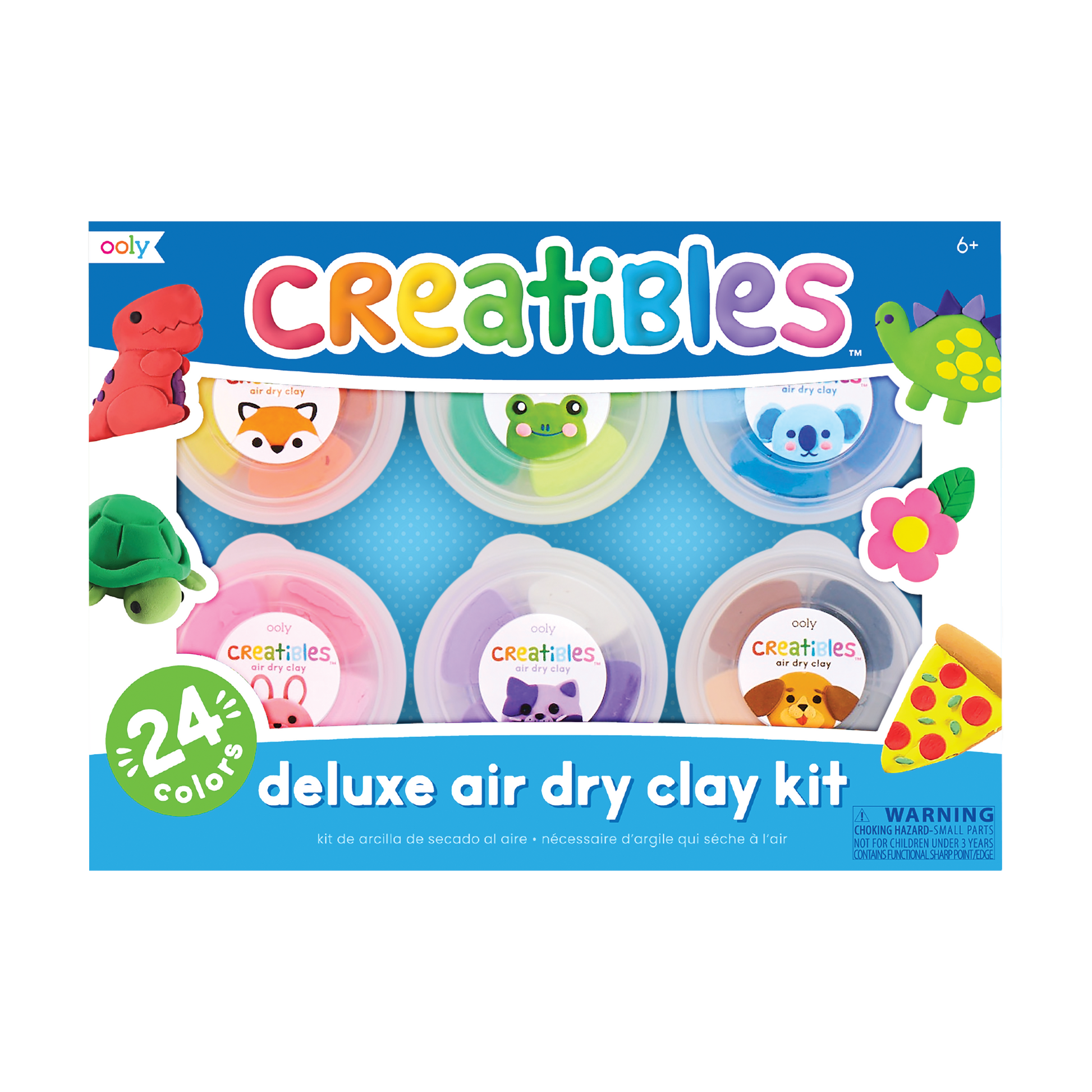 OOLY Creatibles Deluxe Air Dry Clay Kit front of packaging