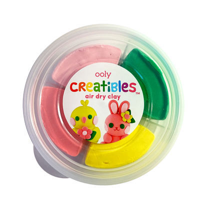 Closed tub of air dry clay from Creatibles Mini Air Dry Clay Kit - Garden Pals BFFs