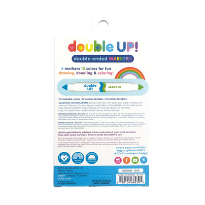 Double Up! Double-Ended Markers back of packaging