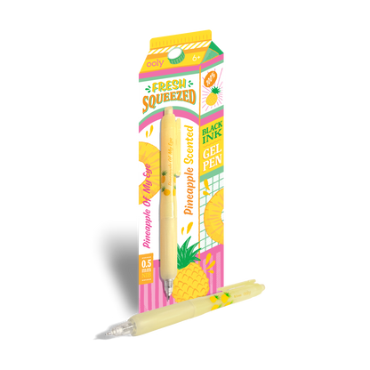 Fresh Squeezed: Black Ink Scented Gel Pen - Pineapple (1 PC)