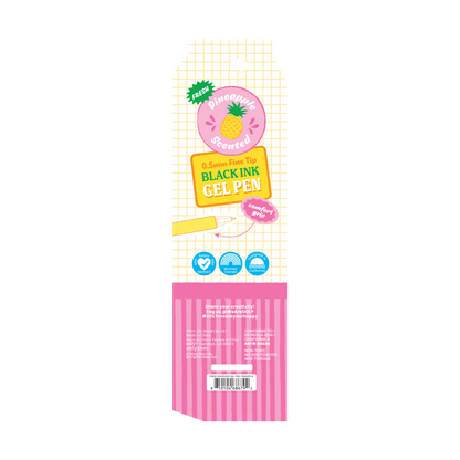Fresh Squeezed: Black Ink Scented Gel Pen - Pineapple (1 PC)