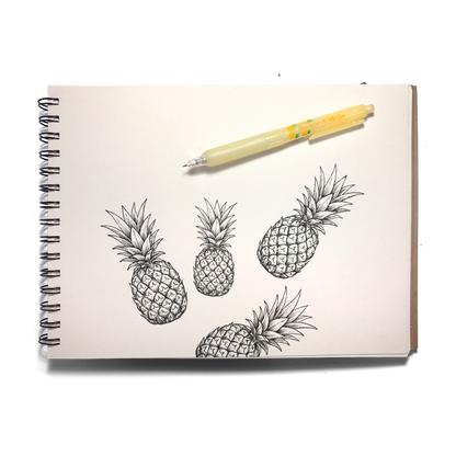 Fresh Squeezed: Black Ink Scented Gel Pen - Pineapple (1 PC)