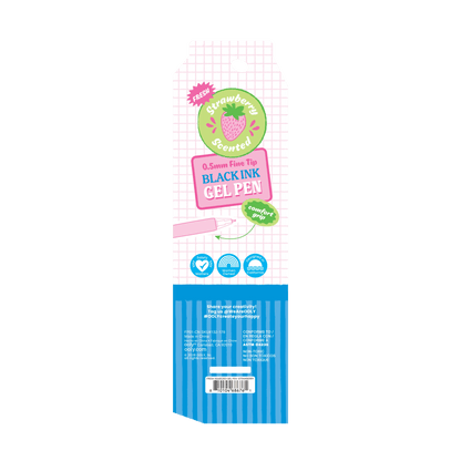 Fresh Squeezed: Black Ink Scented Gel Pen - Strawberry (1 PC)