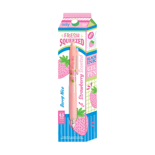 Fresh Squeezed: Black Ink Scented Gel Pen - Strawberry (1 PC)
