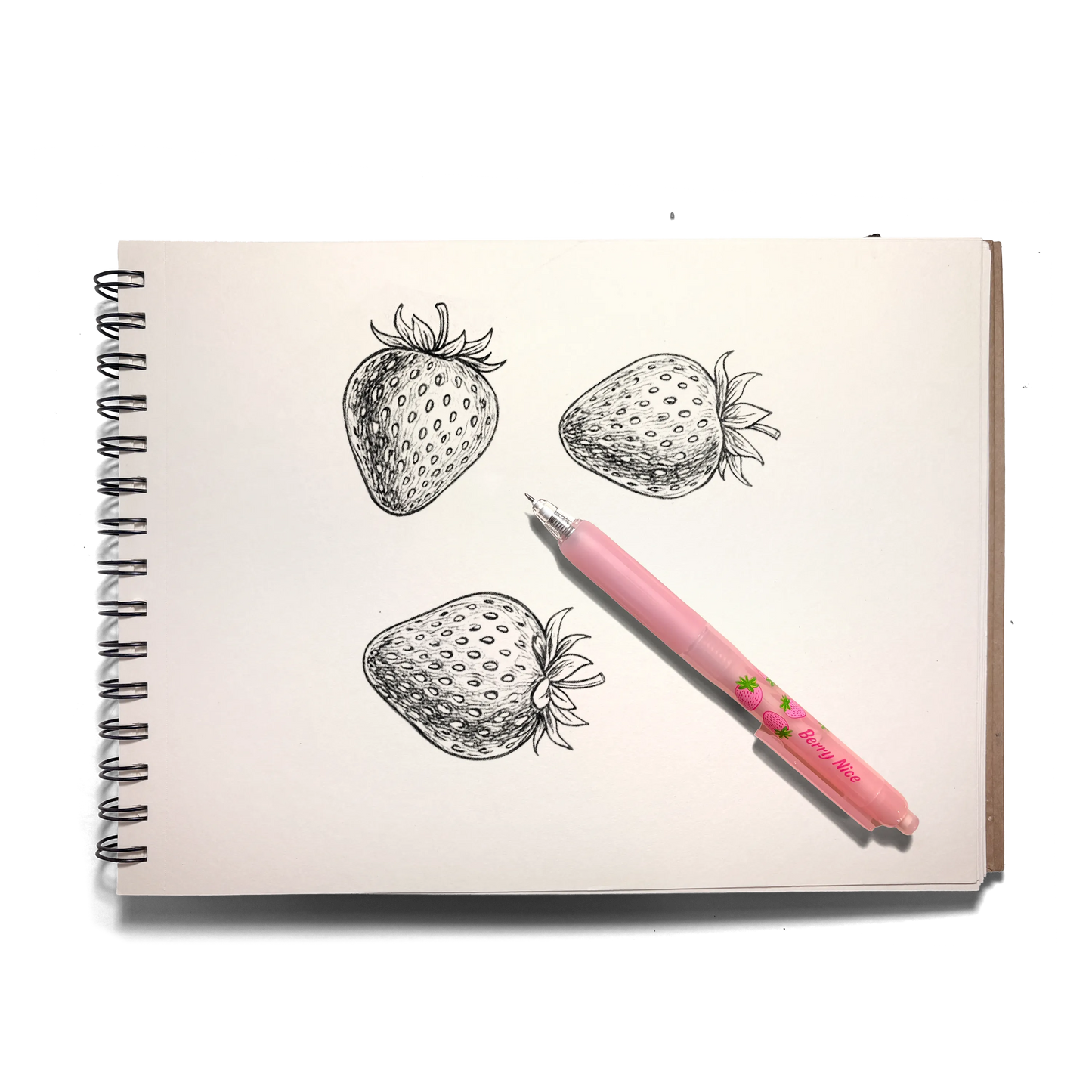 Fresh Squeezed: Black Ink Scented Gel Pen - Strawberry (1 PC)
