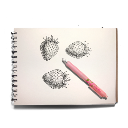 Fresh Squeezed: Black Ink Scented Gel Pen - Strawberry (1 PC)