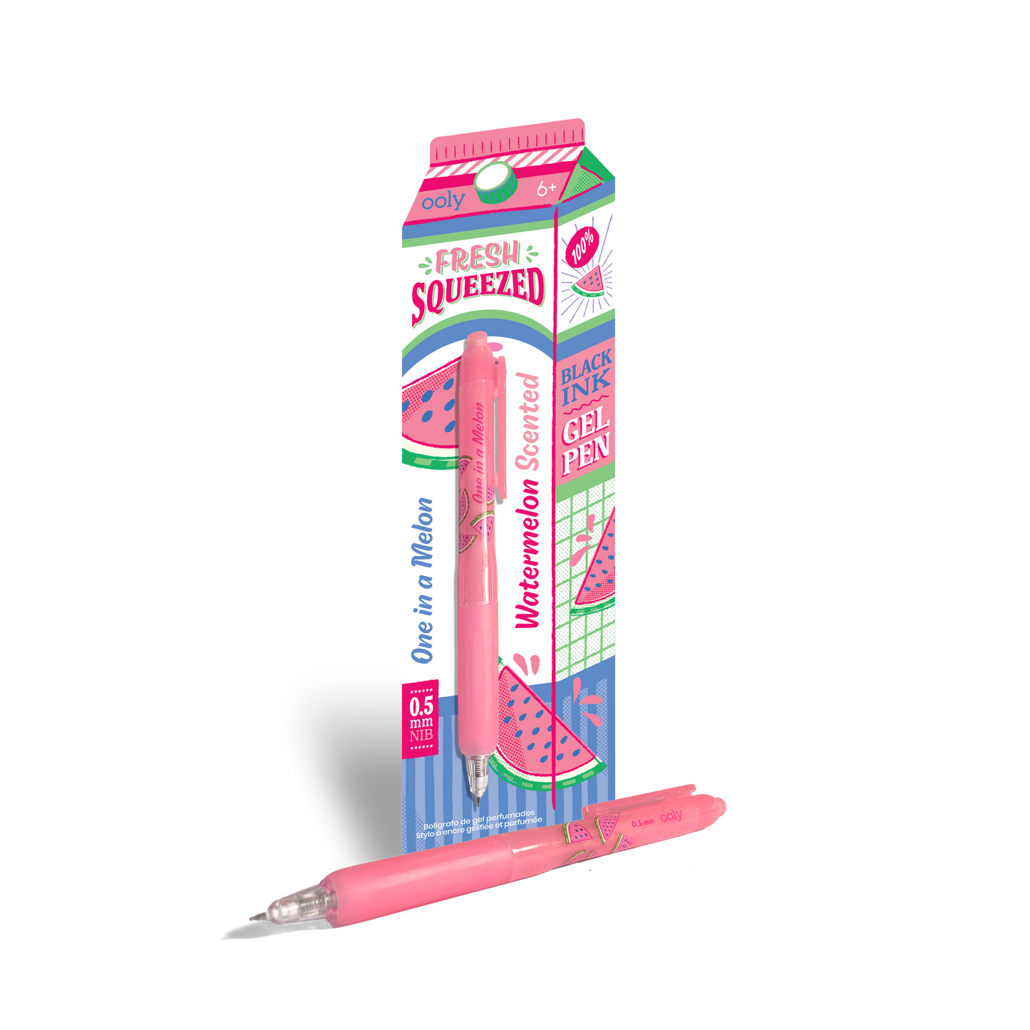 Fresh Squeezed: Black Ink Scented Gel Pen - Watermelon (1 PC)