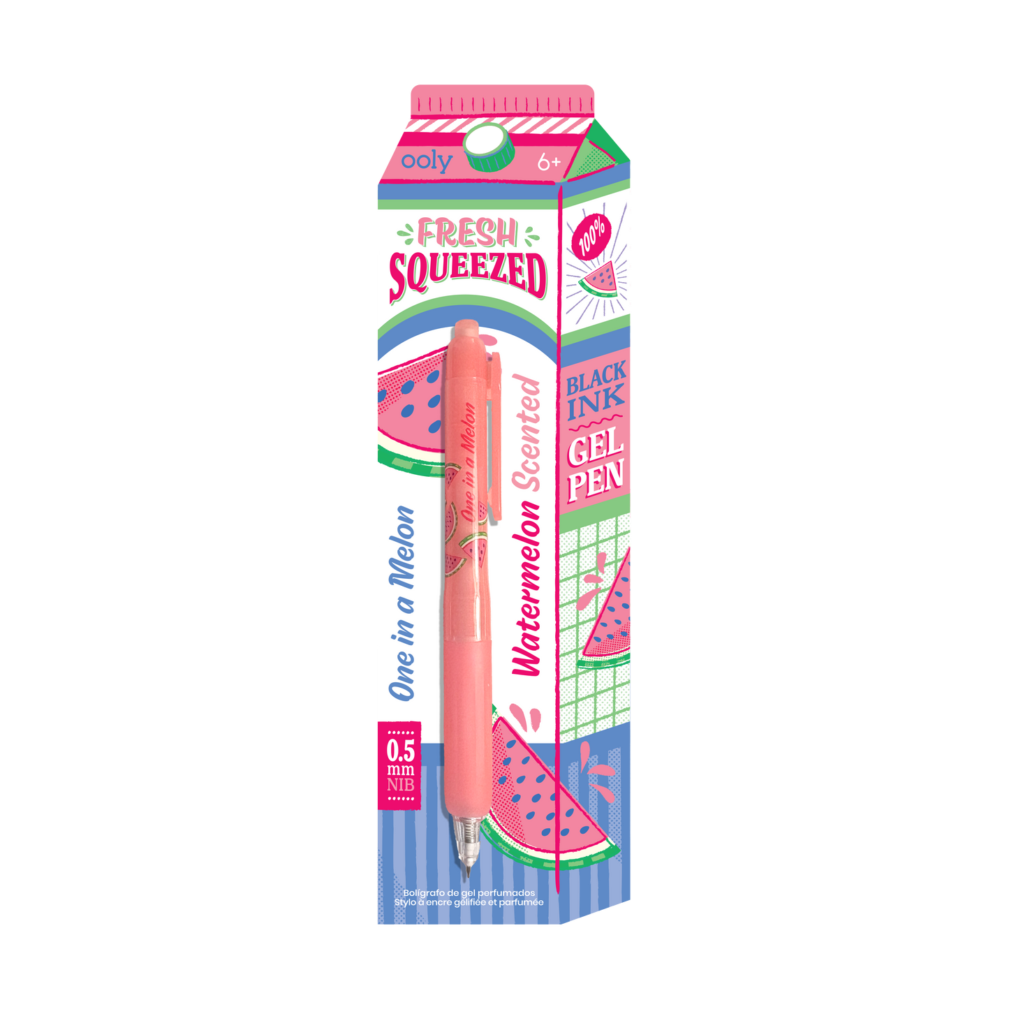 Fresh Squeezed: Black Ink Scented Gel Pen - Watermelon (1 PC)
