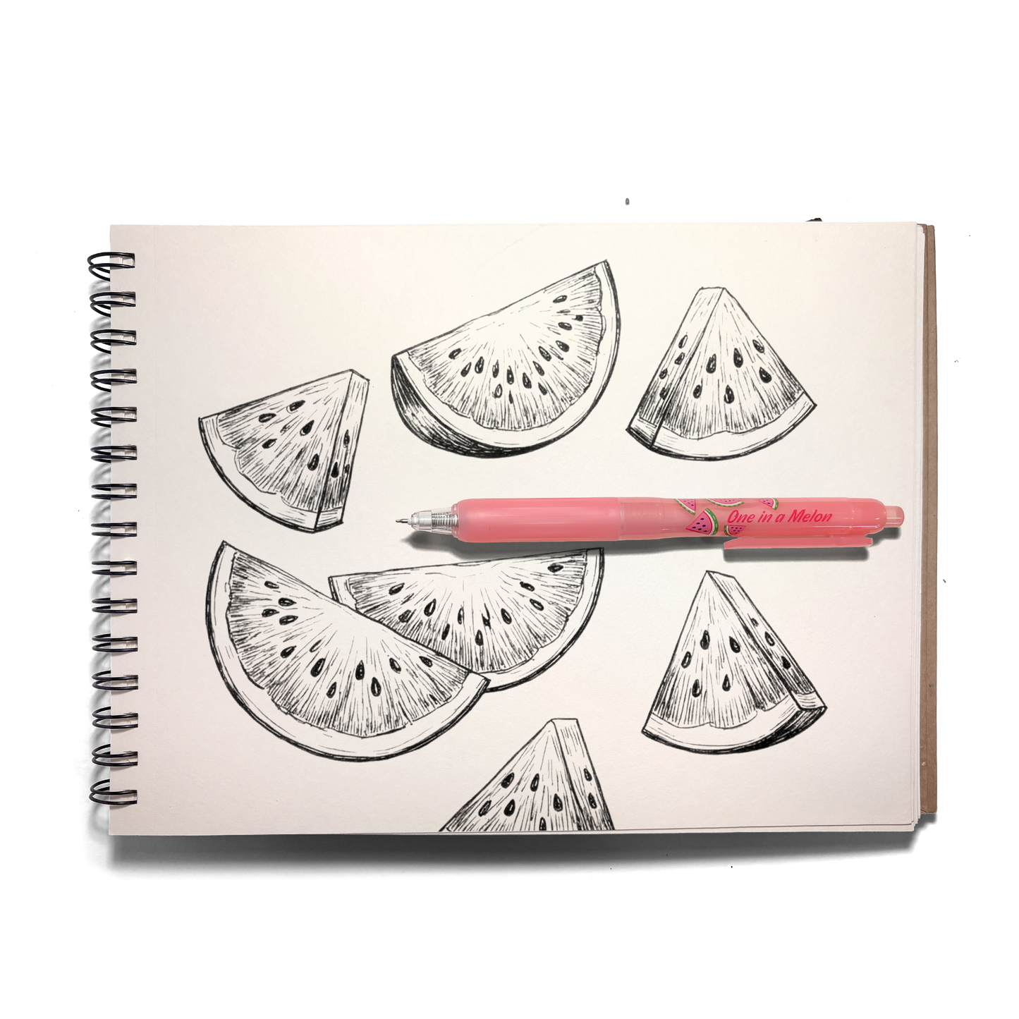 Fresh Squeezed: Black Ink Scented Gel Pen - Watermelon (1 PC)