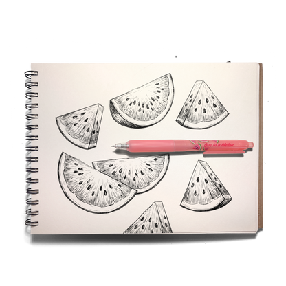 Fresh Squeezed: Black Ink Scented Gel Pen - Watermelon (1 PC)