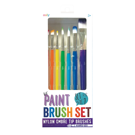 Front of packaging of OOLY Lil Paint Brush Set