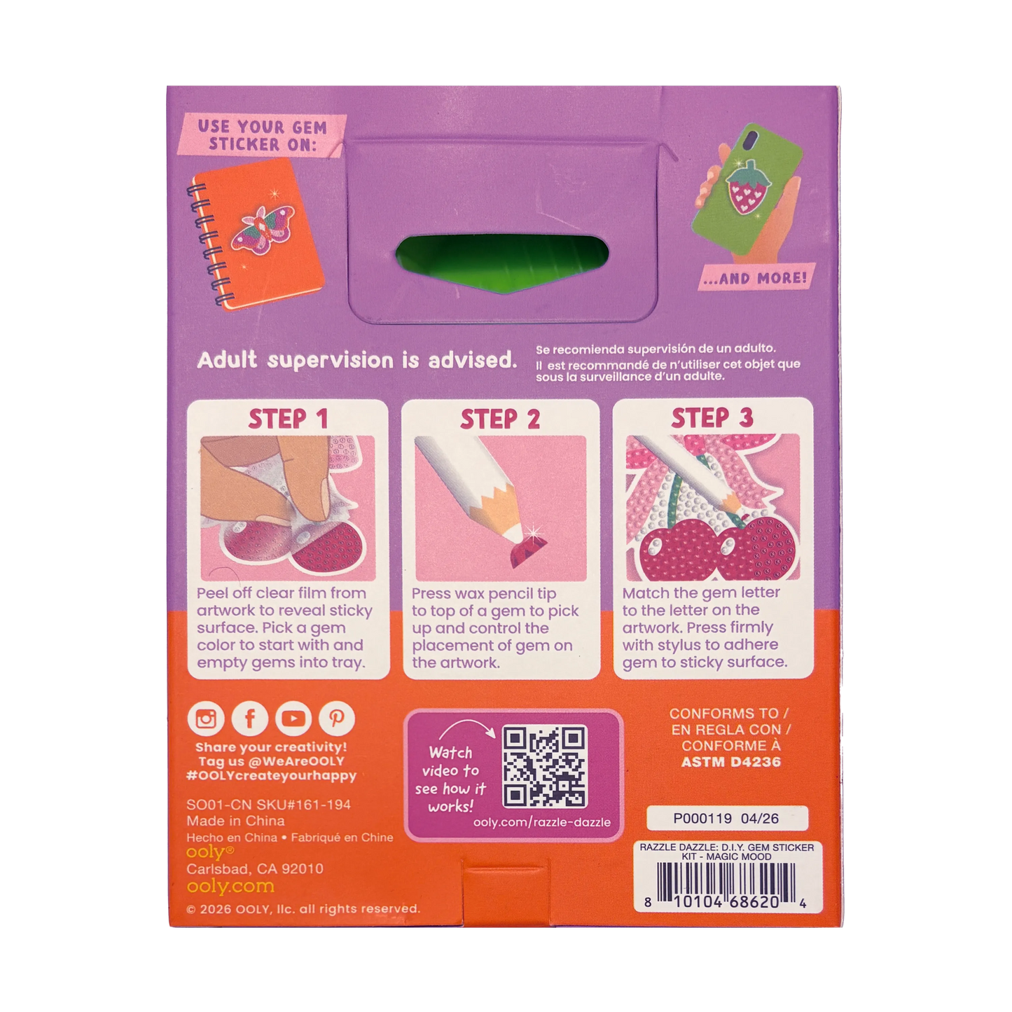Mini Razzle Dazzle: D.I.Y. Gem Sticker Kit - Magic Mood