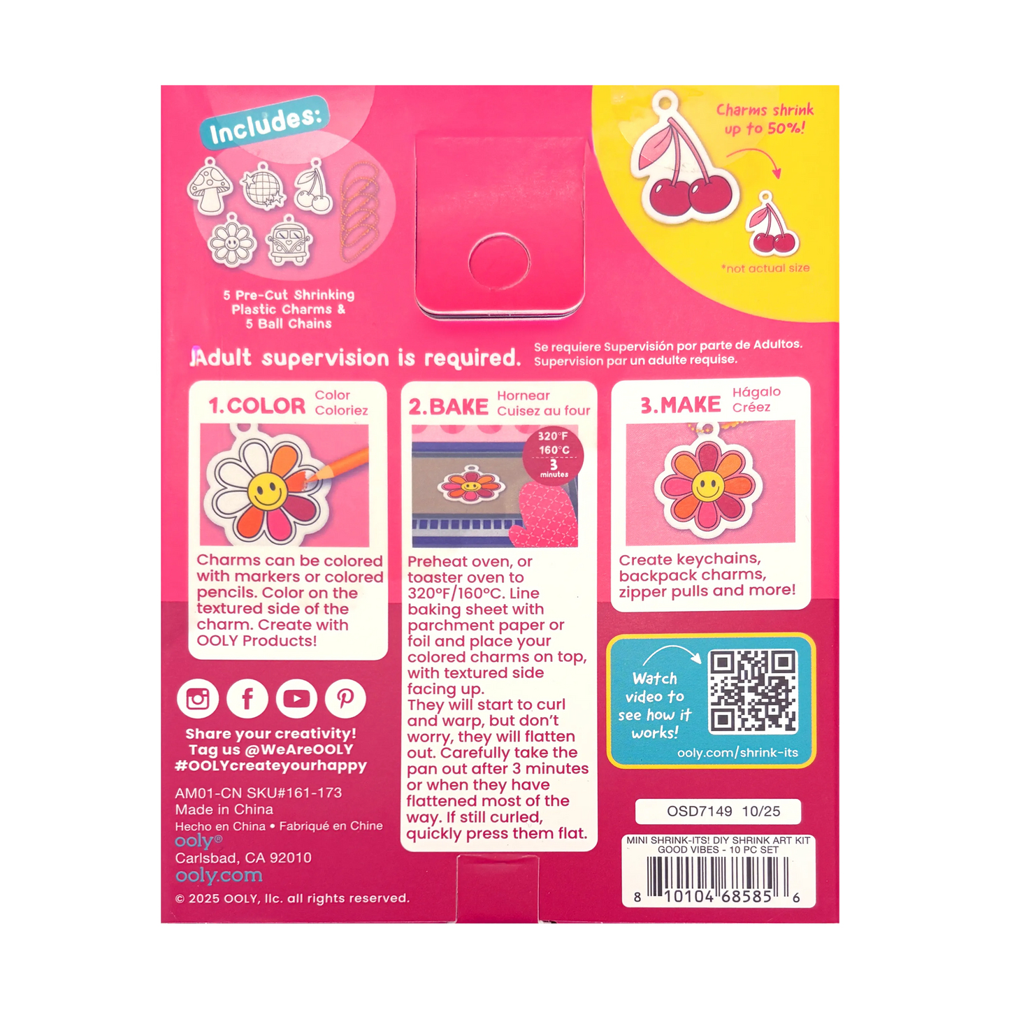 Mini Shrink-Its!: D.I.Y. Shrink Art Kit - Good Vibes