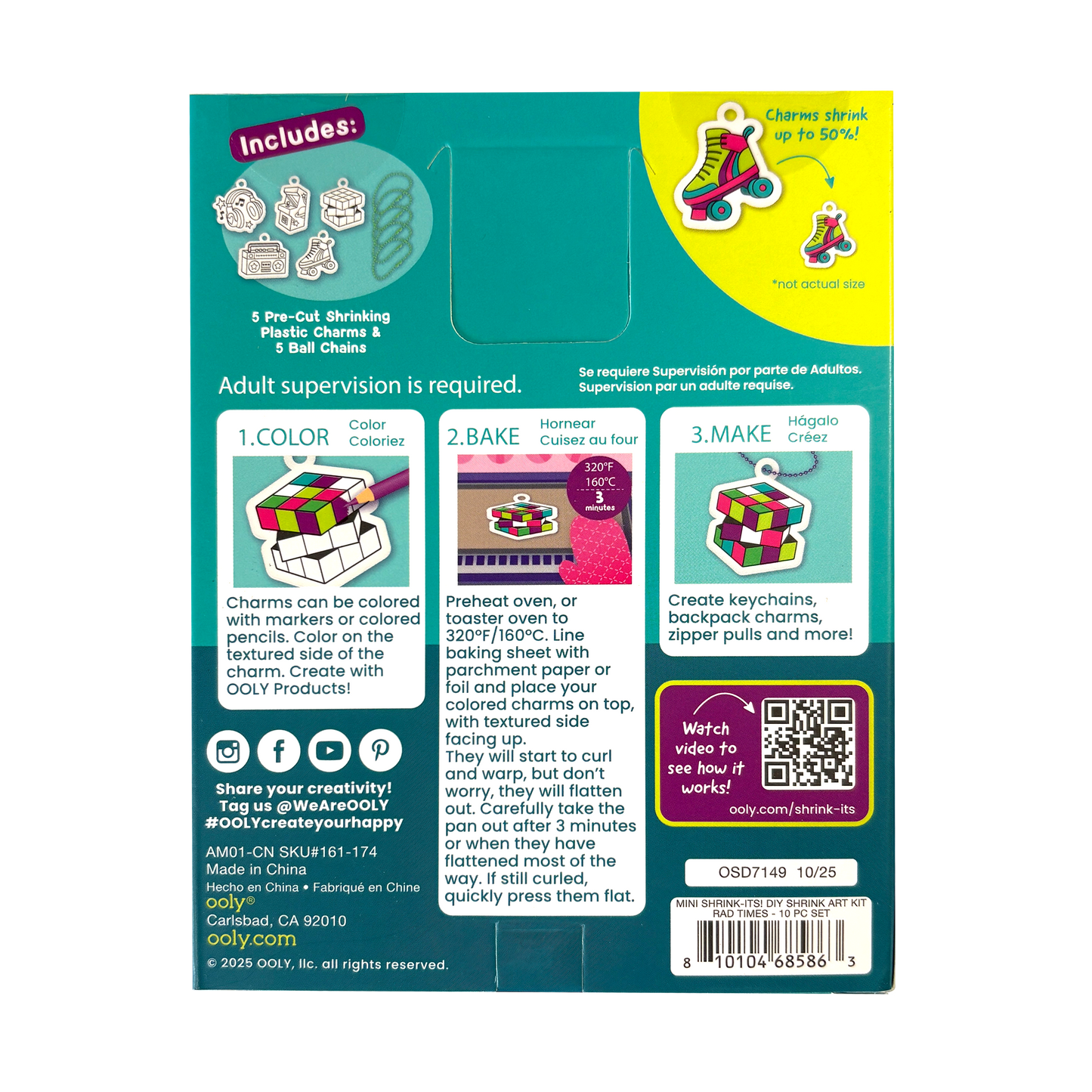 Mini Shrink-Its! D.I.Y. Shrink Art Kit - Rad Times