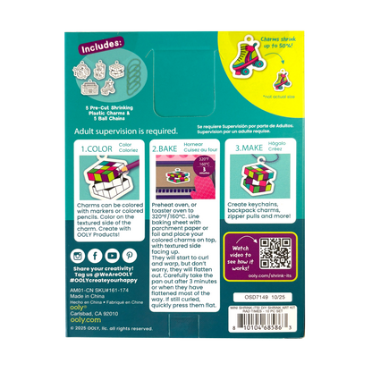 Mini Shrink-Its! D.I.Y. Shrink Art Kit - Rad Times