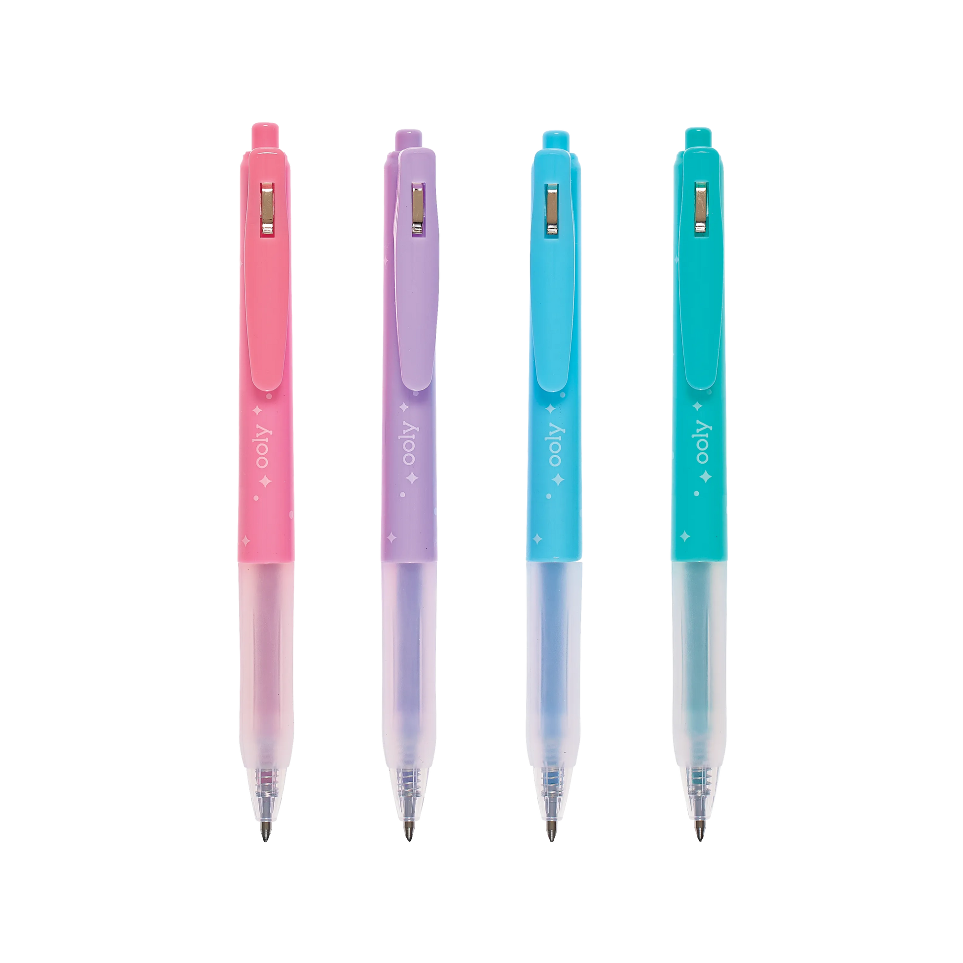 OOLY Oh My Glitter! Retractable Gel Pens set of 4 out of packaging
