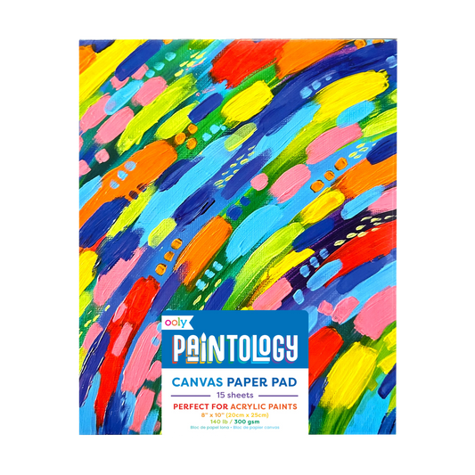 Front of OOLY Paintology Canvas Paper Pad