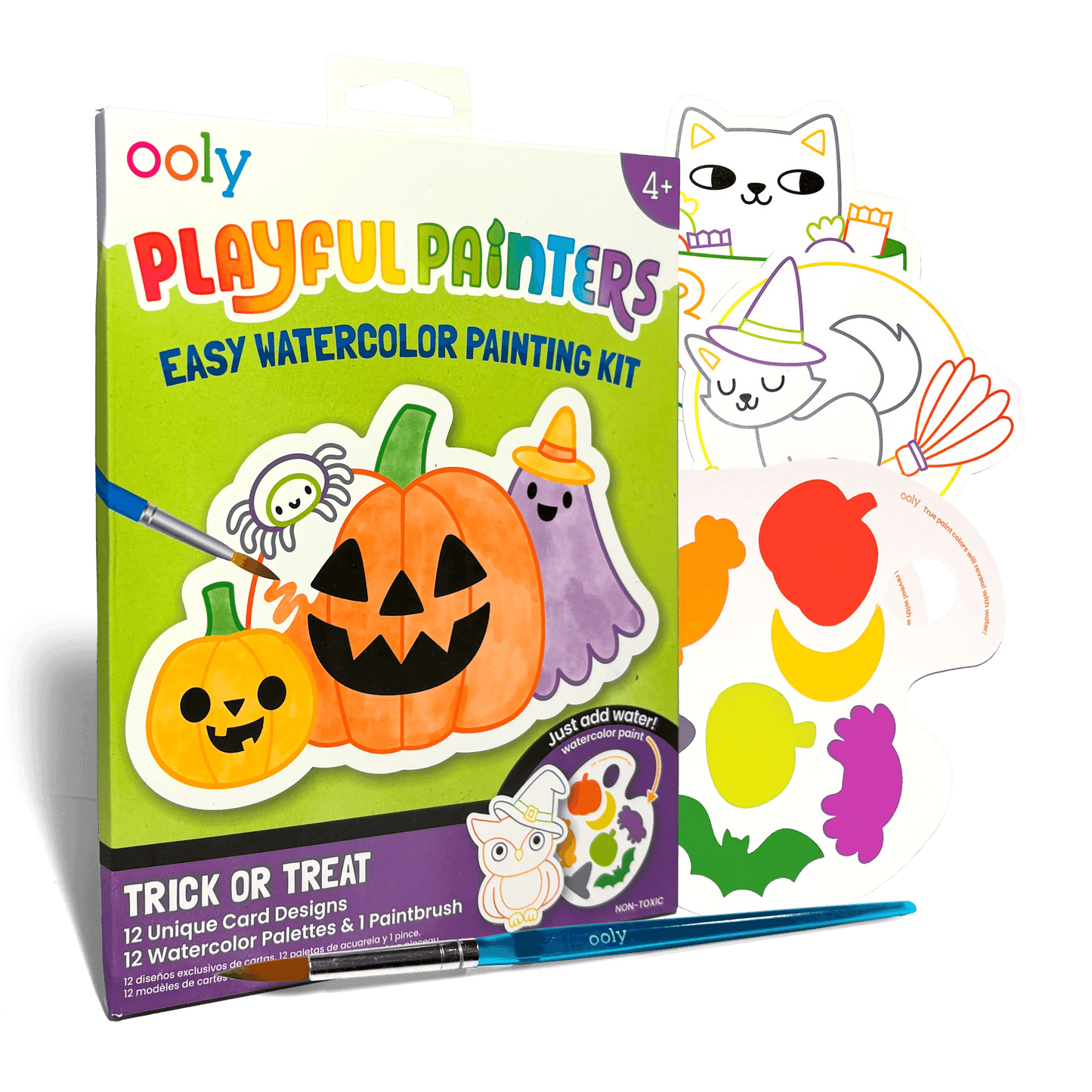 Playful Painters: Easy Watercolor Painting Kit - Trick or Treat