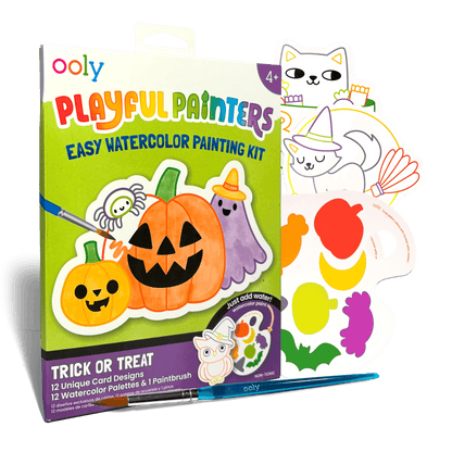 Playful Painters: Easy Watercolor Painting Kit - Trick or Treat