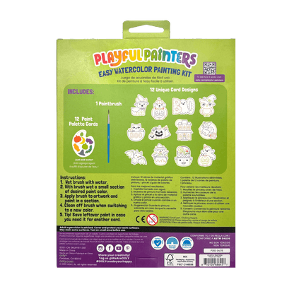 Playful Painters: Easy Watercolor Painting Kit - Trick or Treat