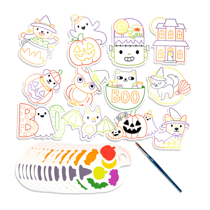 Playful Painters: Easy Watercolor Painting Kit - Trick or Treat