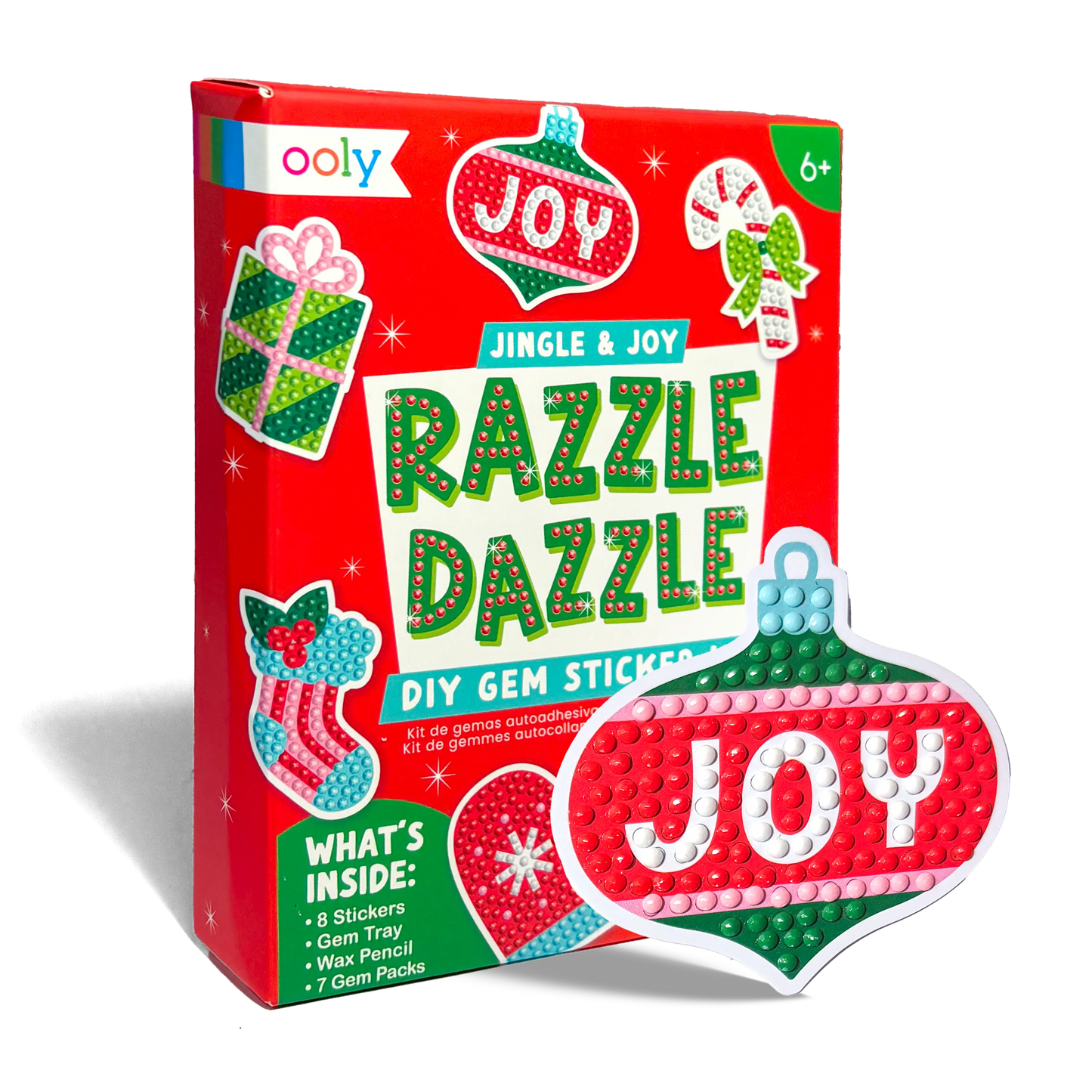 Mini Razzle Dazzle: D.I.Y. Gem Sticker Kit - Jingle & Joy