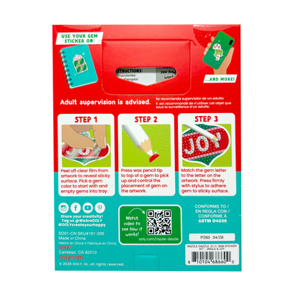 Mini Razzle Dazzle: D.I.Y. Gem Sticker Kit - Jingle & Joy
