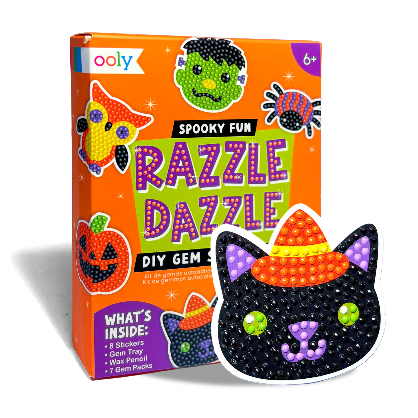 Mini Razzle Dazzle: D.I.Y. Gem Sticker Kit - Spooky Fun