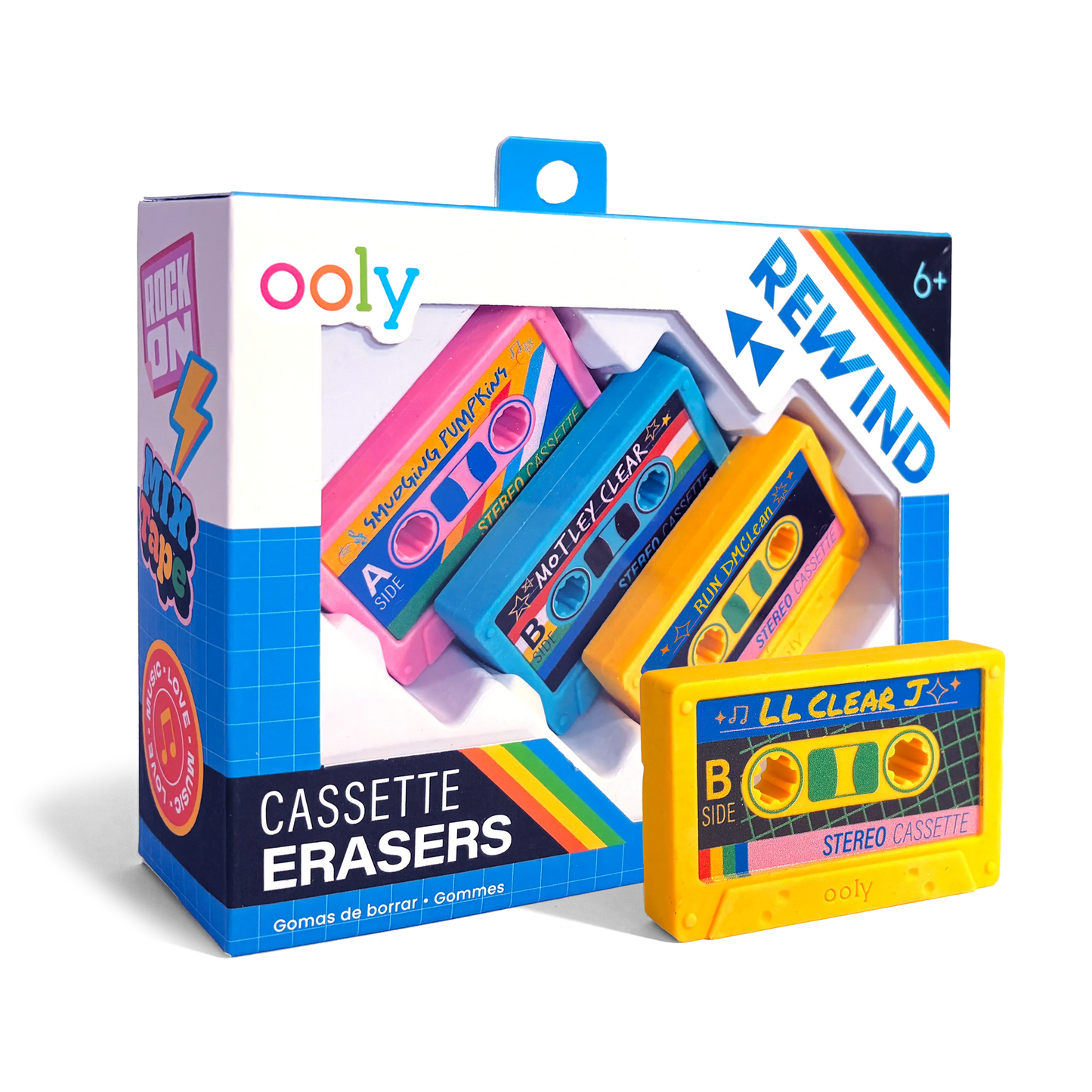 Rewind: Cassette Erasers (Set of 3)