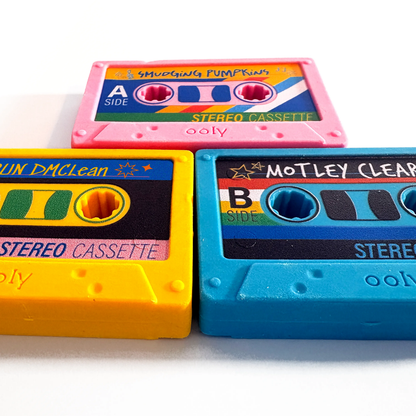 Rewind: Cassette Erasers (Set of 3)