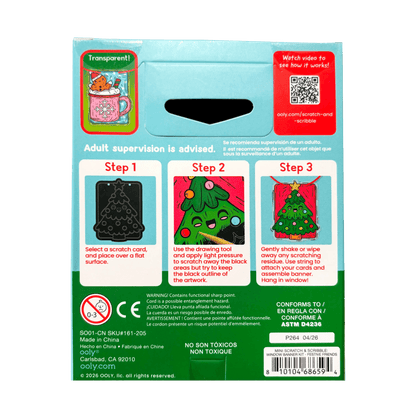 Mini Scratch & Scribble: Window Banner Kit - Festive Friends