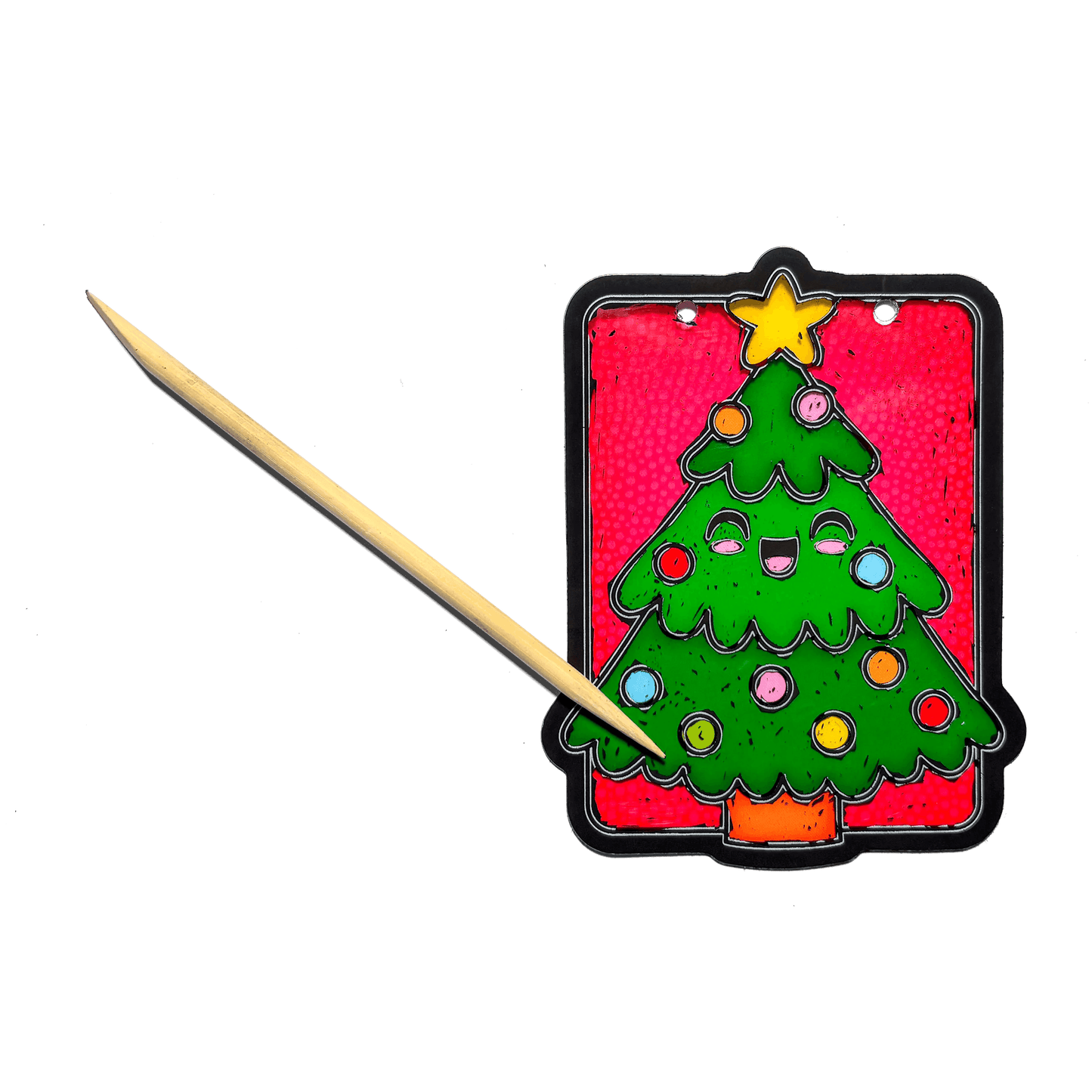 Mini Scratch & Scribble: Window Banner Kit - Festive Friends