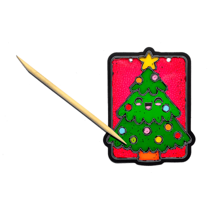 Mini Scratch & Scribble: Window Banner Kit - Festive Friends