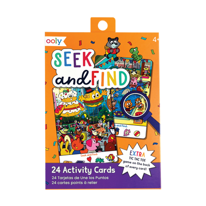 OOLY Seek and Find Paper Games activity card set front of packaging